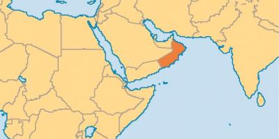 Oman kort í heiminum kort